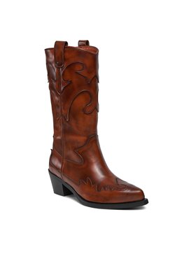 Bronx Bronx Polokozačky Western 47515-H Hnědá