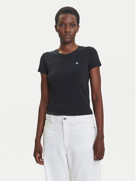 Converse Converse T-krekls 10027252-A02 Melns Slim Fit