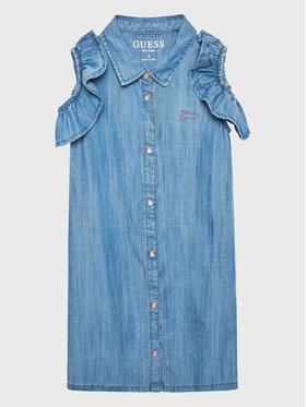 Guess Guess Rochie de blugi K3GK18 D3X30 Albastru Regular Fit