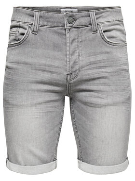 Only & Sons Jeans Kratke Hlače Ply 22018583 Siva Regular Fit