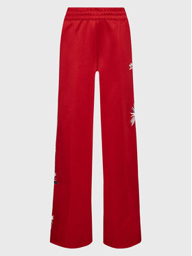 adidas adidas Spodnie dresowe THEBE MAGUGU HK5215 Czerwony Loose Fit