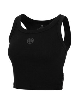 PITBULL PITBULL Top Rib Layla Czarny Regular Fit