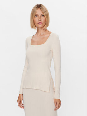 Max Mara Leisure Max Mara Leisure Džemper Timore 23336603 Écru Slim Fit