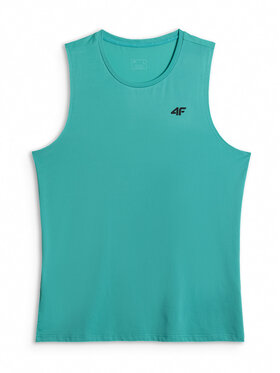 4F 4F Tank top MULTI ACTIVE Turkusowy Regular Fit