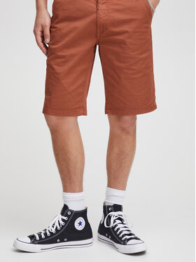 Blend Blend Šortky z materiálu 20715125 Hnědá Slim Fit