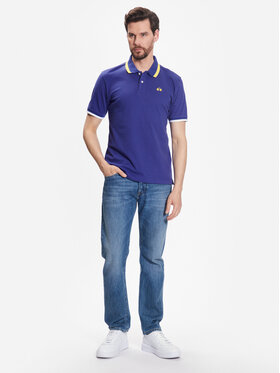 La Martina Polo Majica VMP006 PK001 Modra Slim Fit