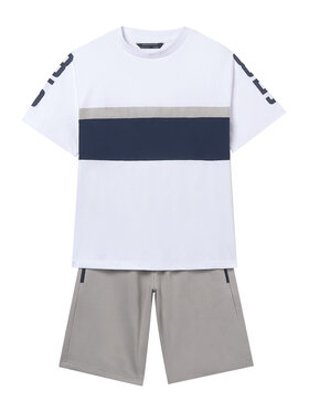 Mayoral Mayoral Set tricou și pantaloni scurți 6688 Gri Regular Fit