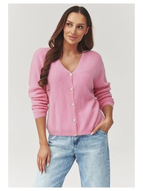Makadamia Makadamia Sweter C38 Różowy Loose Fit