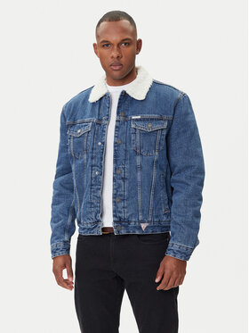 Guess Jeans Guess Jeans Τζιν μπουφάν M4BN44 D5EJ1 Σκούρο μπλε Regular Fit