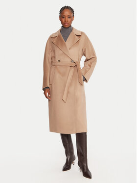 Weekend Max Mara Weekend Max Mara Μάλλινο παλτό Resina 2525016102 Μπεζ Regular Fit