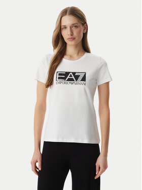 EA7 Emporio Armani EA7 Emporio Armani T-shirt 7W001093 AF10373 U0002 Bijela Regular Fit
