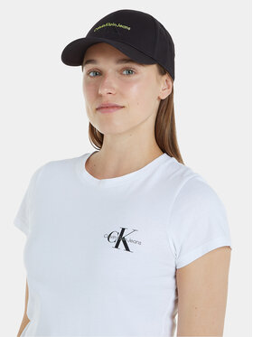 Calvin Klein Jeans Kapa S šiltom Monogram Cap K60K610280 Črna