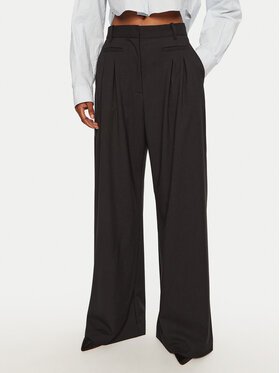 Munthe Munthe Pantaloni din material 244141624412 Negru Regular Fit