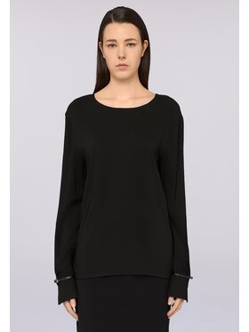 Trussardi Trussardi Bluzka 2537A001157N033 Czarny Regular Fit
