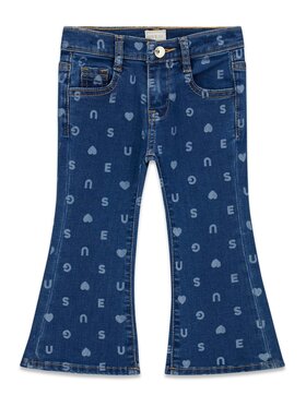 Guess Kids Guess Kids Kalhoty z materiálu 183610 Modrá Regular Fit