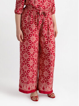 Fiorella Rubino Fiorella Rubino Pantaloni di tessuto P095L002274N0V6 Rosso Over Fit