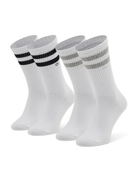 Calvin Klein Calvin Klein Vyriškų ilgų kojinių komplektas (2 poros) 701218711 Balta
