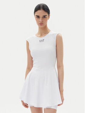 EA7 Emporio Armani EA7 Emporio Armani Сукня тенісна 7W000347 AF13282 U0002 Білий Regular Fit