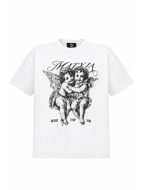 Magda Matyja Magda Matyja T-Shirt ANGELS WHITE T-SHIRT Biały Oversize