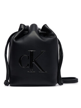 Calvin Klein Calvin Klein Ročna torba Bold Ck Mini Bucket Crossbody LV04F3870G Črna