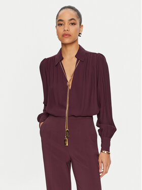 Elisabetta Franchi Elisabetta Franchi Сорочка CA-093-46E3 Бордовий Regular Fit