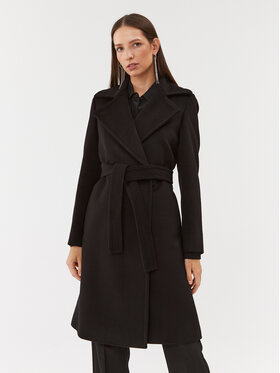 Marella Marella Vlněný kabát Marna 2330161838200 Černá Regular Fit