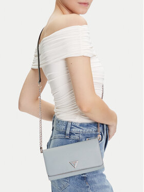 Guess Guess Ročna torba Noelle II Mini HWZG96 72750 Svetlo modra