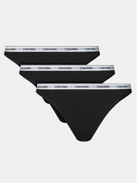 Calvin Klein Underwear Set Od 3 Para Klasičnih Gaćica 000QD5207E Crna