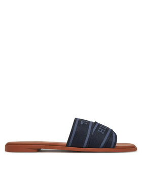 Tommy Hilfiger Tommy Hilfiger Klapki Webbing Mule FW0FW08421 Granatowy