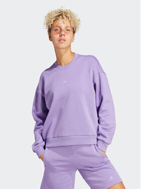 adidas adidas Bluză ALL SZN Fleece Sweatshirt IC6450 Violet Loose Fit