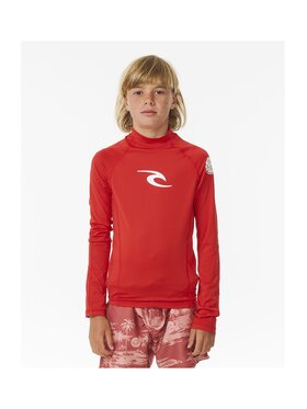 Rip Curl Rip Curl Koszulka do pływania Brand Wave Upf L/S-Boy Czerwony