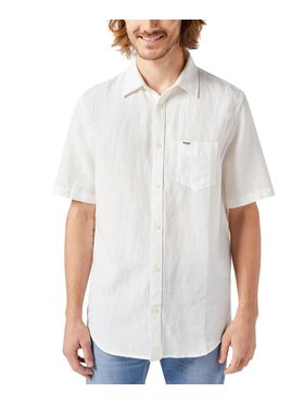Wrangler Wrangler Koszula 112352187 Biały Regular Fit