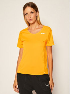 Nike Nike Тениска от техническо трико City Sleek CJ9444 Оранжев Standard Fit