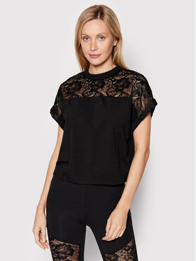 Urban Classics Urban Classics Särkpluus Lace TB4359 Must Regular Fit