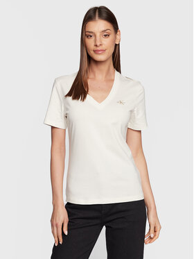 Calvin Klein Jeans Calvin Klein Jeans T-Shirt J20J220303 Béžová Slim Fit