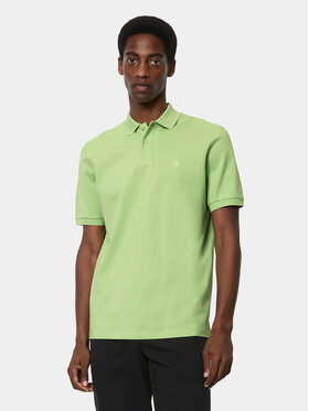 Marc O'Polo Marc O'Polo Тениска с яка и копчета 423 2230 53092 Зелен Regular Fit