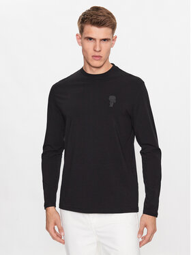 KARL LAGERFELD KARL LAGERFELD Hosszú ujjú 755401 533221 Fekete Regular Fit