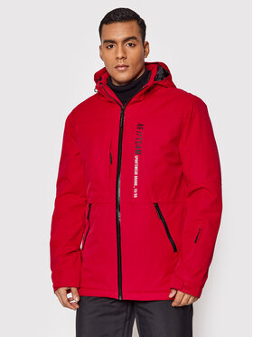 4F 4F Skijaška jakna H4Z21-KUMN003 Crvena Regular Fit
