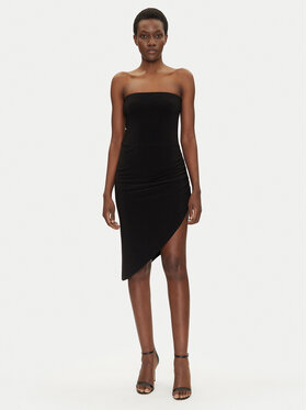 NORMA KAMALI NORMA KAMALI Koktejlové šaty KK4223PL949001 Čierna Slim Fit