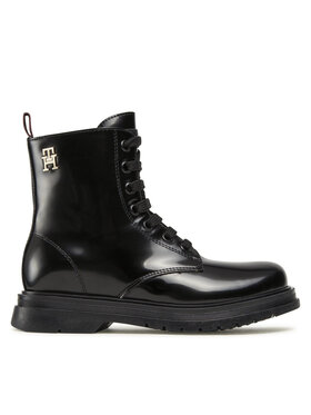 Tommy Hilfiger Tommy Hilfiger Kozaki Lace-Up Bootie T4A5-32411-1453 M Czarny