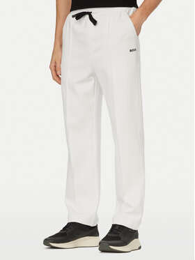BOSS BOSS Pantaloni da tuta Member Hurley 50558602 Bianco Regular Fit