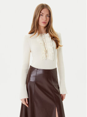 Luisa Spagnoli Luisa Spagnoli Sweter Margarita 100114 Beżowy Regular Fit