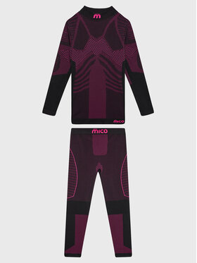 Mico Mico Komplet bielizny termoaktywnej BX02826 Czarny Slim Fit