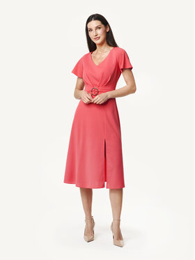 KMX KMX Sukienka koktajlowa 923840014 Różowy Flare Fit