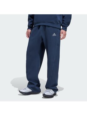 adidas adidas Spodnie materiałowe 159229 Niebieski jasny Loose Fit