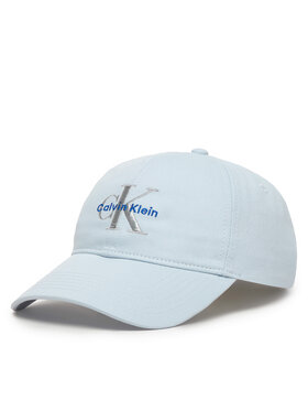 Calvin Klein Calvin Klein Kapa s šiltom Monologo Embroidery Baseball Hat LV04K5026G Svetlo modra