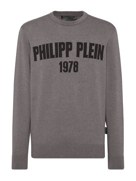 PHILIPP PLEIN PHILIPP PLEIN S dlhými rukávmi 22873 Sivá Regular Fit