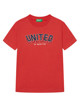 United Colors Of Benetton United Colors Of Benetton T-särk 3I1XC10N3 Punane Regular Fit