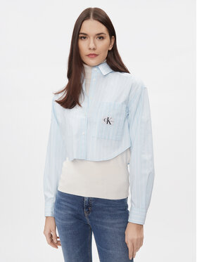 Calvin Klein Jeans Calvin Klein Jeans Cămașă J20J222614 Albastru Cropped Fit