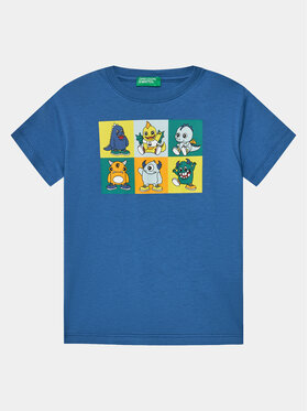 United Colors Of Benetton United Colors Of Benetton T-shirt 3I1XG10DE Plava Regular Fit